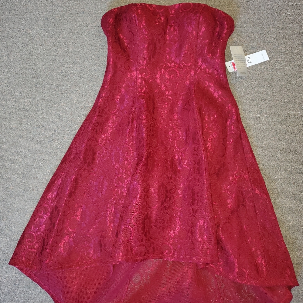 Red Tube top dress